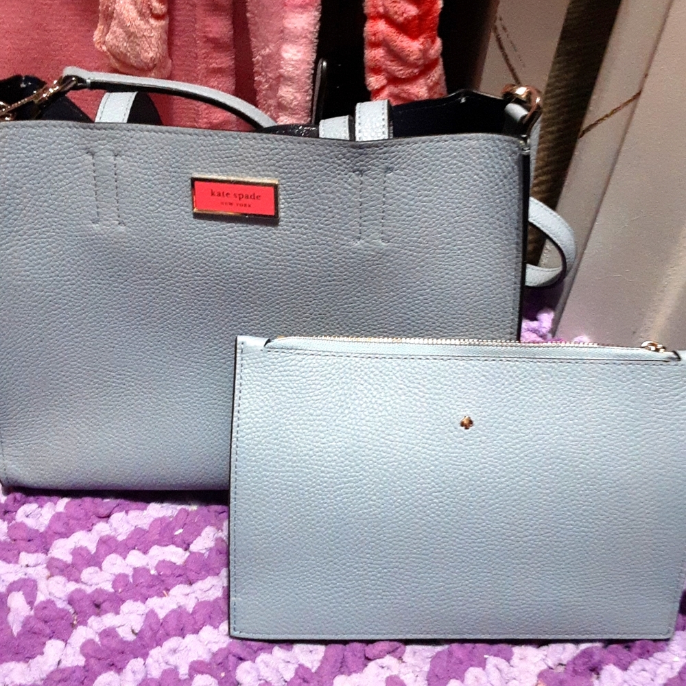 Kate Spade Blue Purse with Pouch